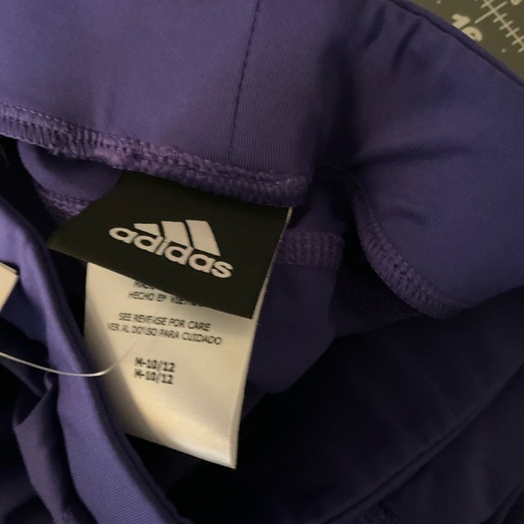 adidas Kids Purple Leggings - Picture 4 of 6